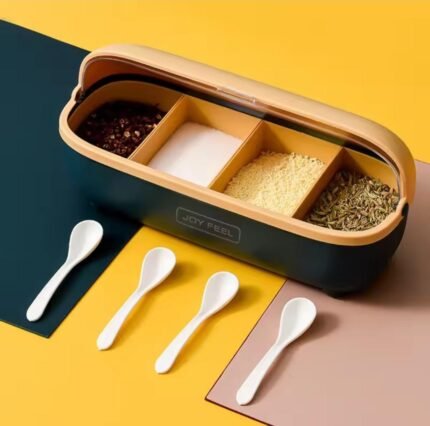 North European 4-Compartment Spice Organizer