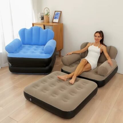 Five-in-One Foldable Inflatable Bed Sofa